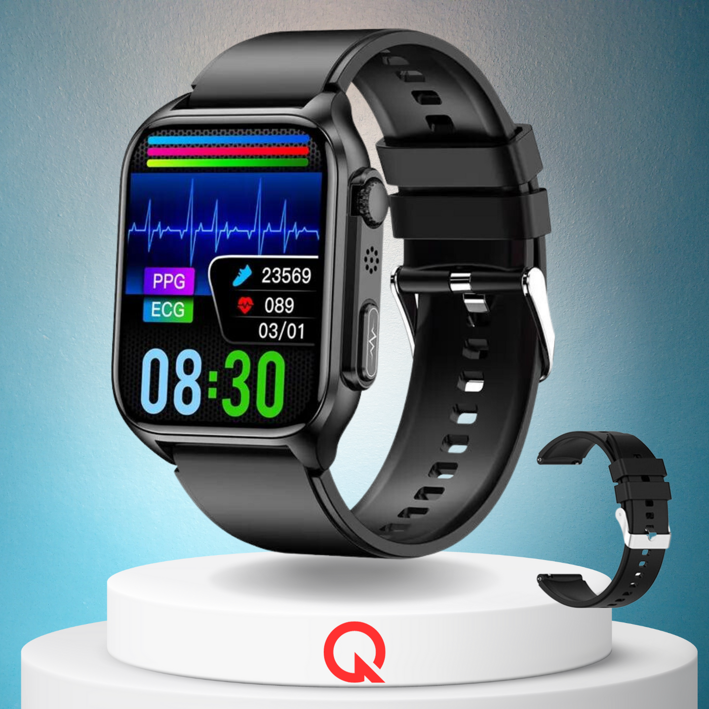 QUANTYVO™ CARE Plus 3 - Non-Invasive Blood Glucose Monitoring Smartwatch